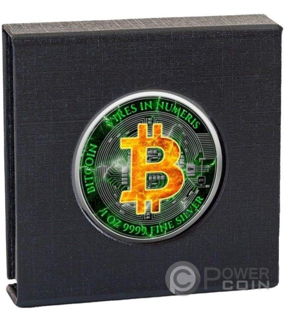 BITCOIN ENERGY 1 Oz Silver Coin 2$ Niue 2024 — official product photograph 4