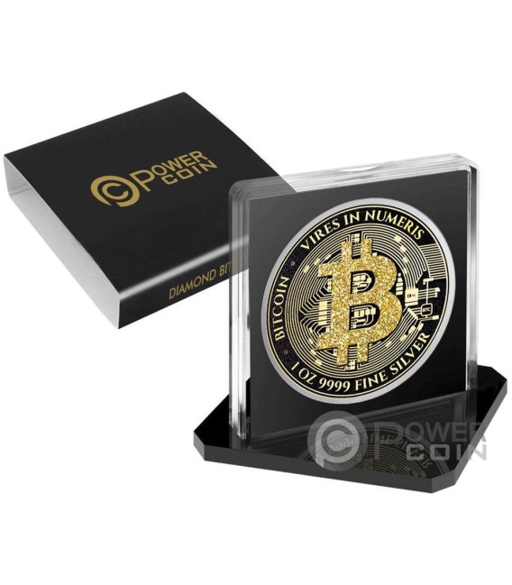 DIAMOND BITCOIN 1 Oz Silver Coin 2$ Niue 2024 — official product photograph 3