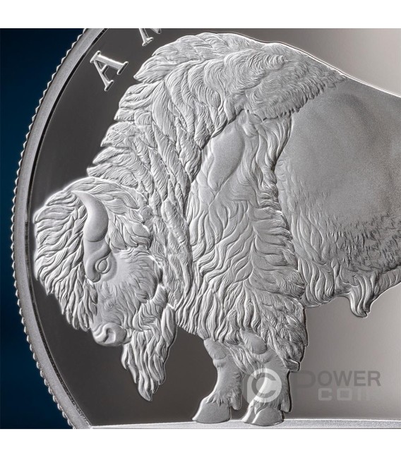 AMERICAN BUFFALO Cryptocurrency 1 Oz Silver Coin 1000 Satoshi United Crypto States 2025 — official product photograph 3