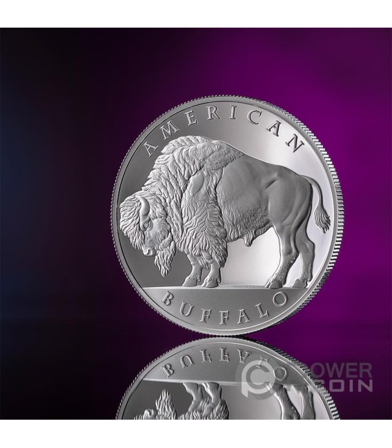 AMERICAN BUFFALO Cryptocurrency 1 Oz Silver Coin 1000 Satoshi United Crypto States 2025 — official product photograph 5