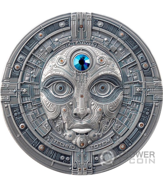 THE CREATOR 2 Oz Silver Coin 1000 Satoshi United Crypto States 2025 — official product photograph 1