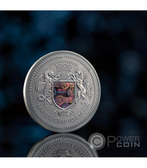 THE CREATOR 2 Oz Silver Coin 1000 Satoshi United Crypto States 2025 — official product photograph 6