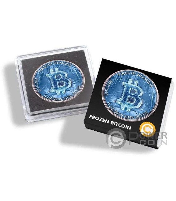FROZEN BITCOIN 1 Oz Silver Coin 2$ Niue 2024 — official product photograph 3