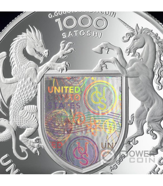 LIBERTAD 1 Oz Silver Coin 1000 Satoshi United Crypto States 2025 — official product photograph 4