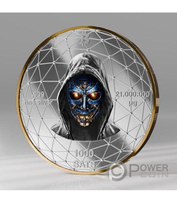 OCTOPUS Satoshi Bitcoin Silver Medal 2025 — official product photograph 4