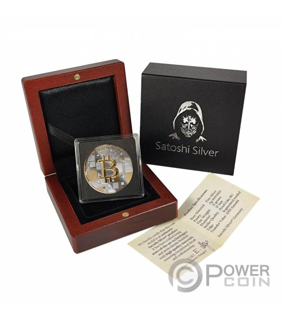 OCTOPUS Satoshi Bitcoin Silver Medal 2025 — official product photograph 5