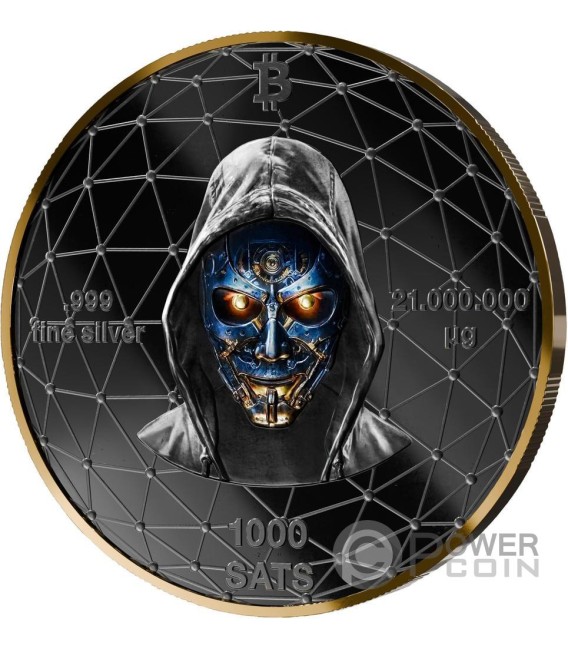 SHARK Satoshi Bitcoin Silver Medal — official product photograph 2