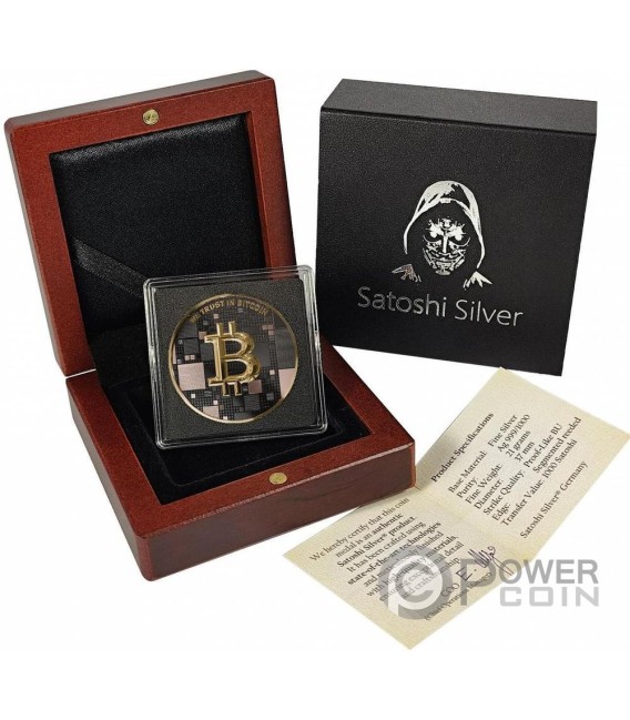 SHARK Satoshi Bitcoin Silver Medal — official product photograph 3