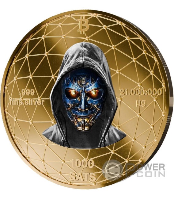 WHALE Satoshi Bitcoin Silver Medal — official product photograph 2