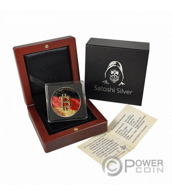 GERMANY Bitcoin Nations Satoshi Silver Medal 2026 — official product photograph 3