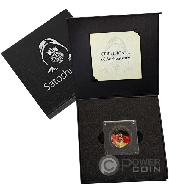 GERMANY Bitcoin Nations Satoshi Limited Edition Gilded Silver Medal 2026 — official product photograph 3