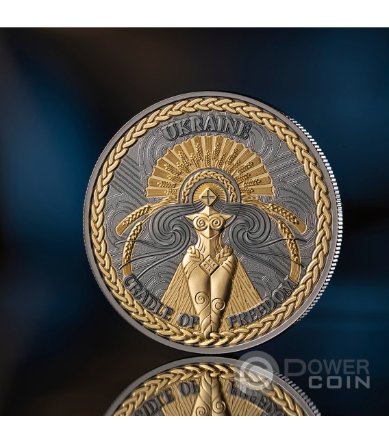 CRADLE OF FREEDOM 1 Oz Silver Coin 1000 Satoshi United Crypto States 2026 — official product photograph 3