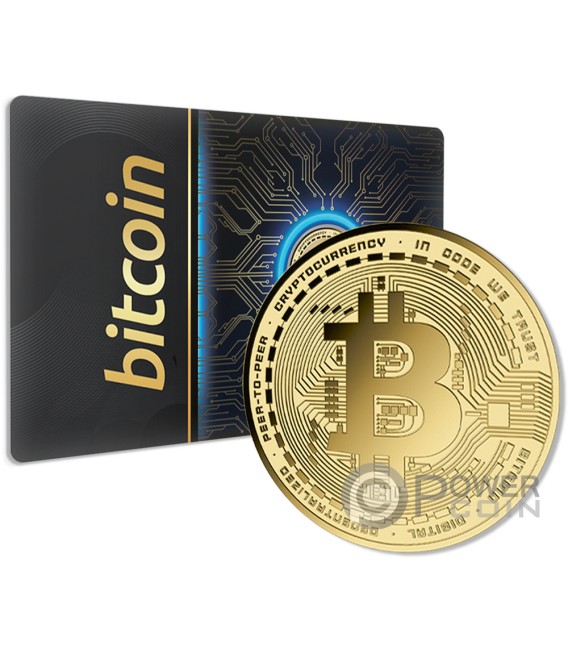 BITCOIN 1/1000 Oz Gold Medal — official product photograph 1