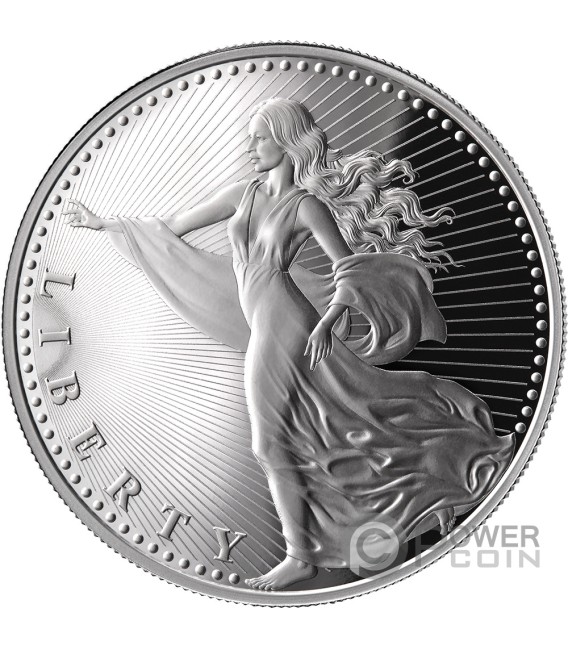 LIBERTY 1/2 Oz Silver Coin 1000 Satoshi United Crypto States 2026 — official product photograph 1