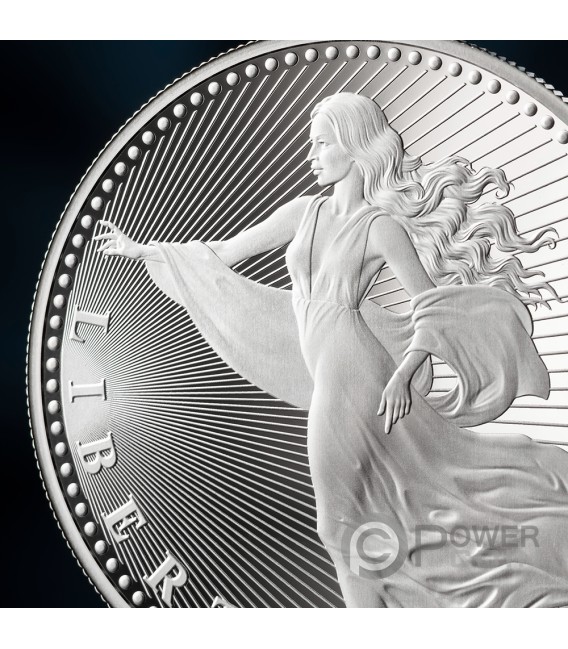 LIBERTY 1/2 Oz Silver Coin 1000 Satoshi United Crypto States 2026 — official product photograph 3