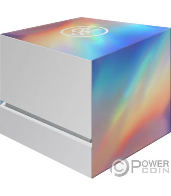 LIBERTY Bitcoin Cryptocurrency 1 Oz Silver Coin 1000 Satoshi United Crypto States 2022 — official product photograph 4
