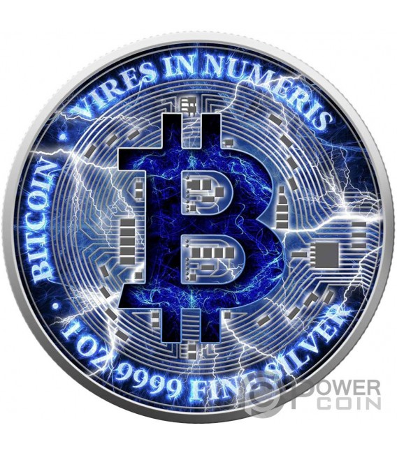 BITCOIN ENERGY 1 Oz Silver Coin 2$ Niue 2022 — official product photograph 1