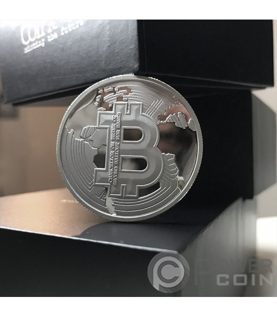 NEW LYDIAN COIN Bitcoin Backed 1 Oz Silver Coin 0.2 mBTC 2022 — official product photograph 4