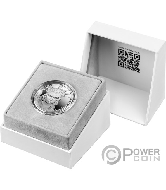STATUE OF LIBERTY Cryptocurrency 1 Oz Silver Coin 1000 Satoshi United Crypto States 2023 — official product photograph 5