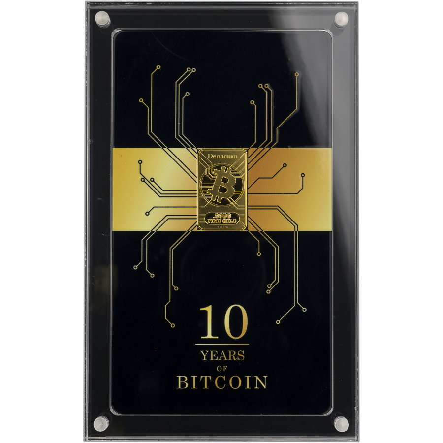 Denarium Bitcoin Decennium 2019, official model reference photograph