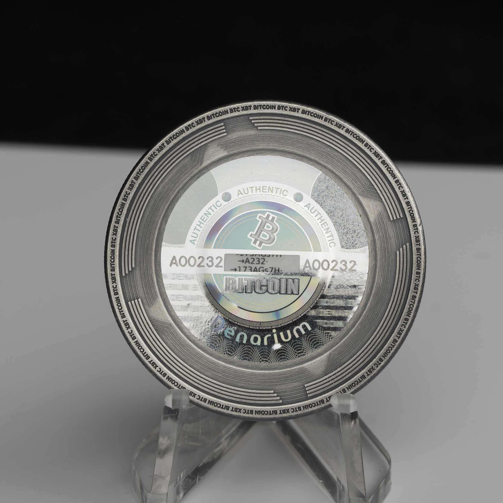 Denarium Custom Silver Antiqued Golden Edition — Reverse · A00232 example