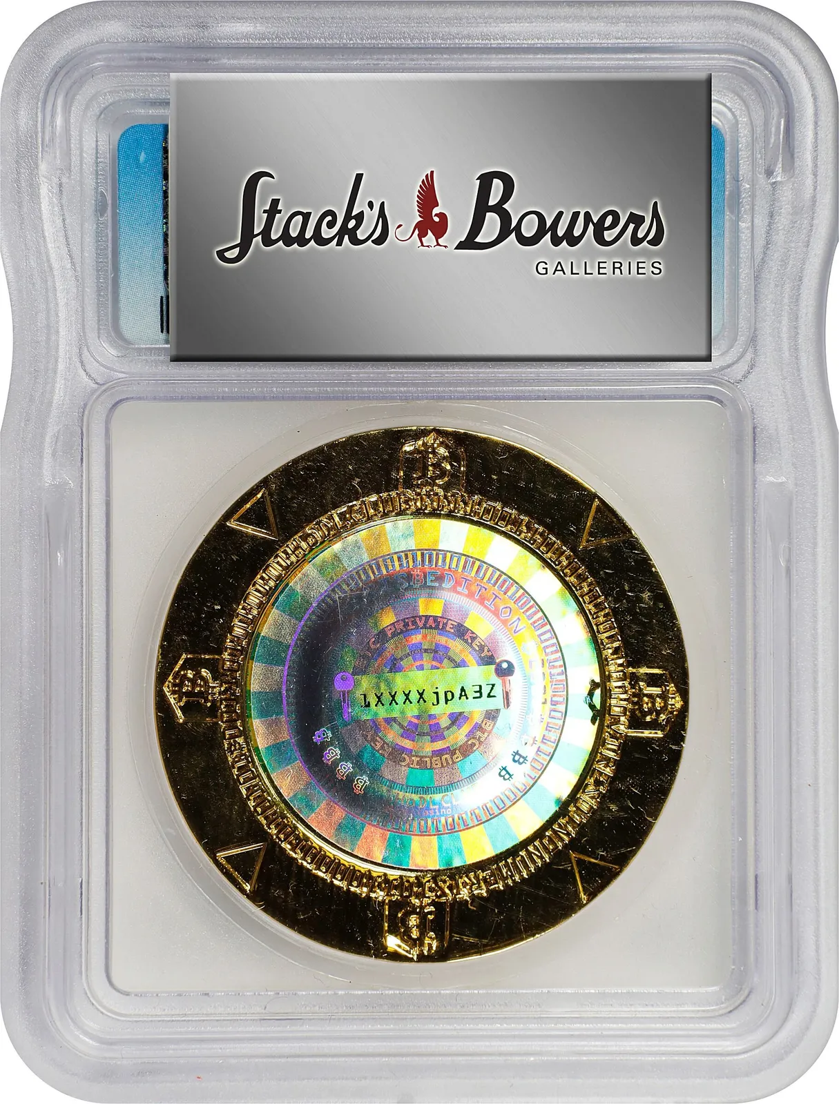 1HoDLCLUB Casino · HODL prototype error · 0.0005 BTC — Holder · other face · lot 6015