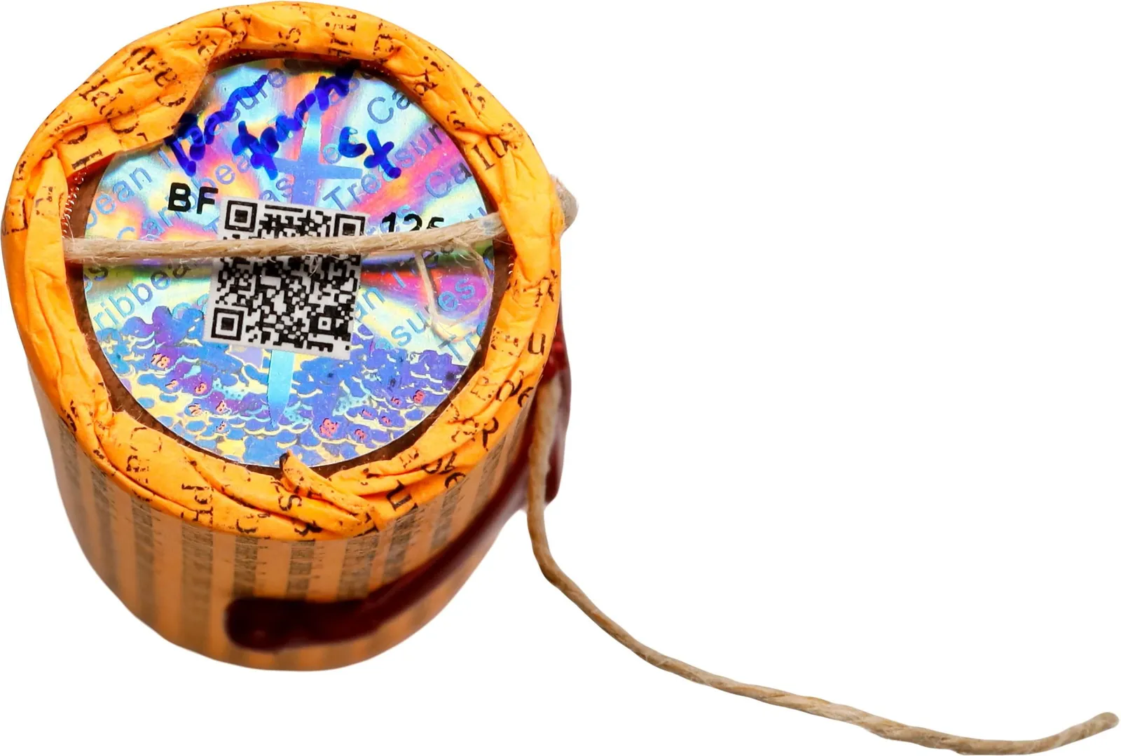 Caribbean Treasures America 250th Anniversary · Copper · 0.001 BTC — Coin hologram face · visible roll end · lot 6058