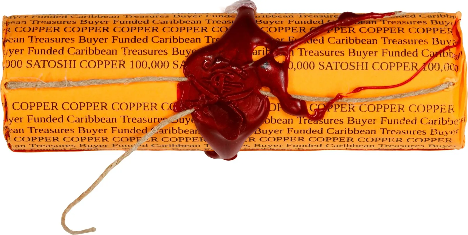 Caribbean Treasures America 250th Anniversary · Copper · 0.001 BTC — Original roll · signed wrapper · lot 6058