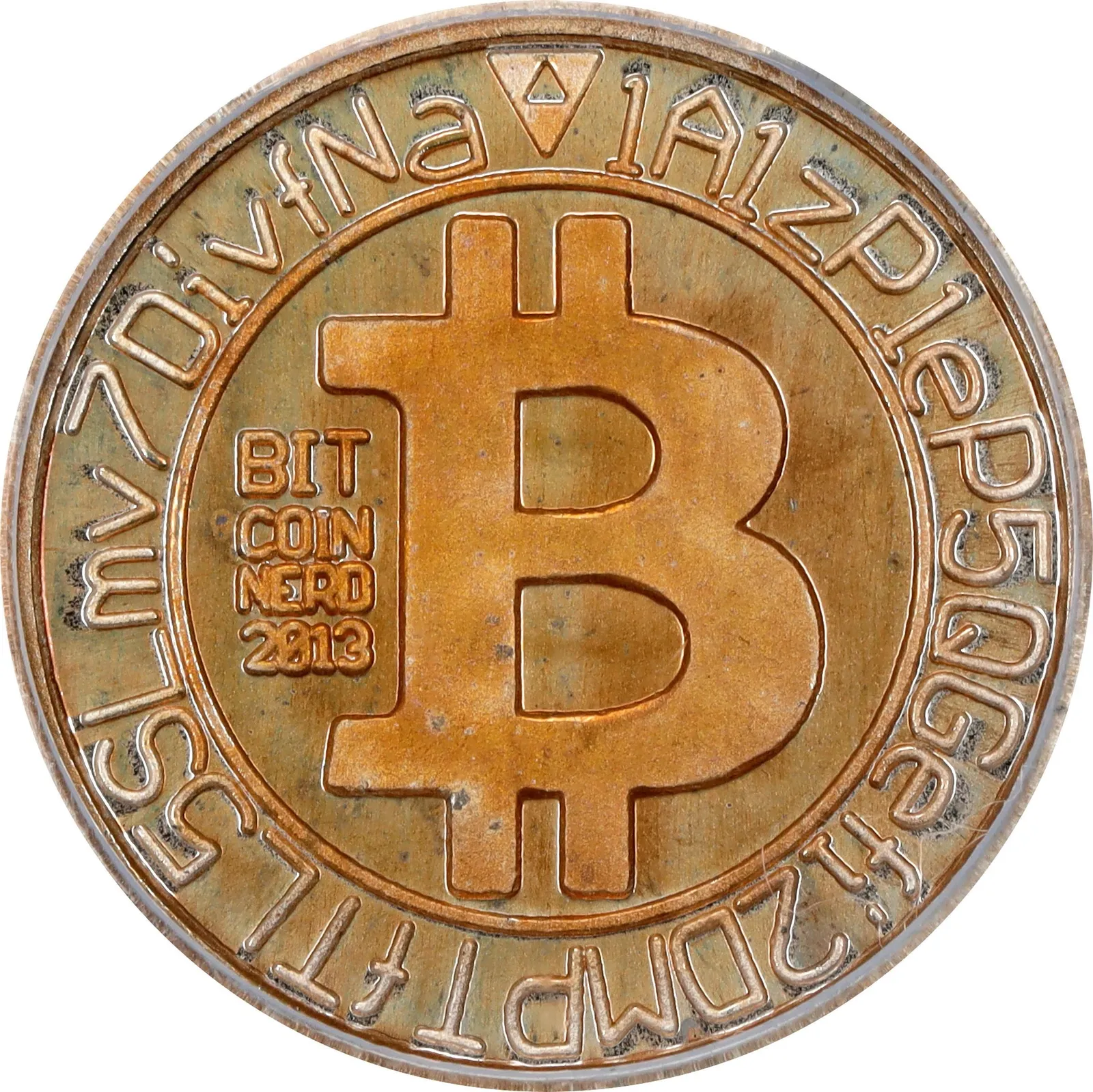 Bitcoin Nerd Genesis Block · 1 g silver — Design face · lot 7050