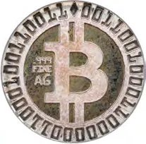 NastyFans Bitcoin fundraiser token · 1 g silver — Other face · lot 35082