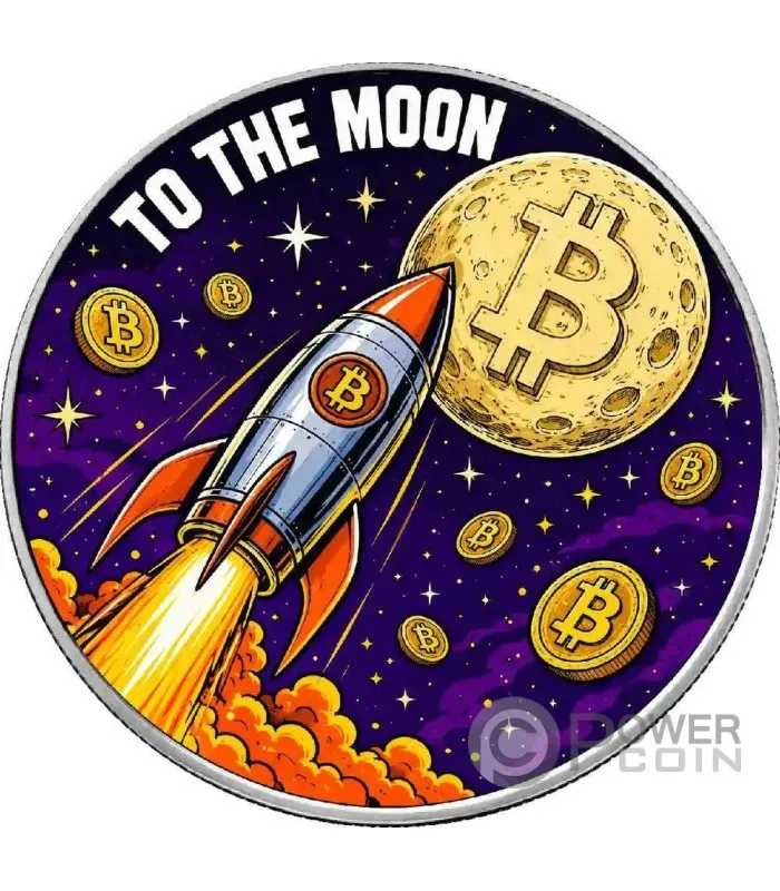To the Moon Bitcoin — Bitcoin colour design
