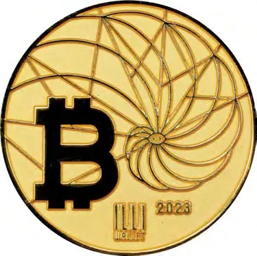 Illi Wallet 0.001 BTC · Gilt zinc — Design face · lot 3016
