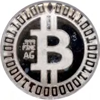NastyPool Bitcoin fundraiser token · 1 g silver — Other face · lot 35083