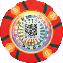 1HoDLCLUB Casino · Series B · Red · 0.00015 BTC — Other face · lot 9022